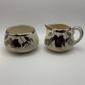 Vintage Hanley Lancaster & Sandland English ware cream & sugar set